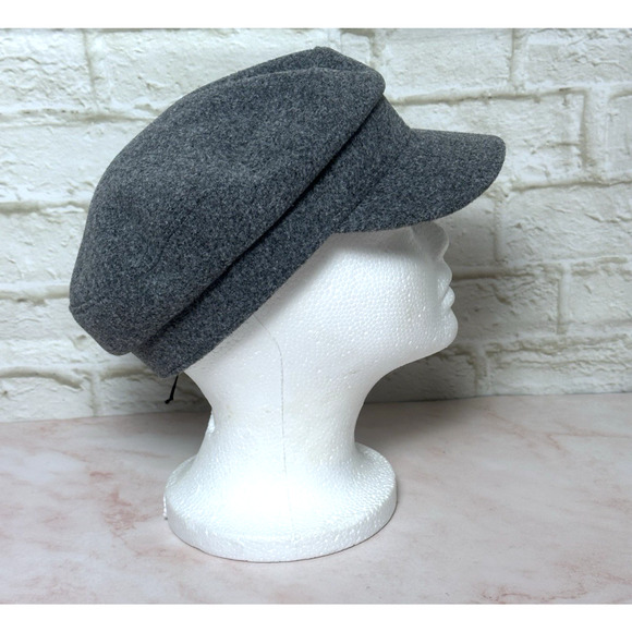 Women's Hat Gray News Boy Fiddler Sailor‎ Gray Cap - Picture 3 of 14
